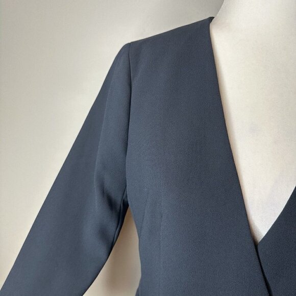 J Crew Women’s Navy Blue Long Sleeve Double Breasted Blazer Suit Jacket Size 8P - Picture 5 of 15